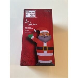 Home Accents Holiday 3.5‎ ft. LED Waving Santa Christmas Airblown Inflatable